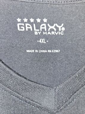 Galaxy by Harvic V-neck Tee in Black